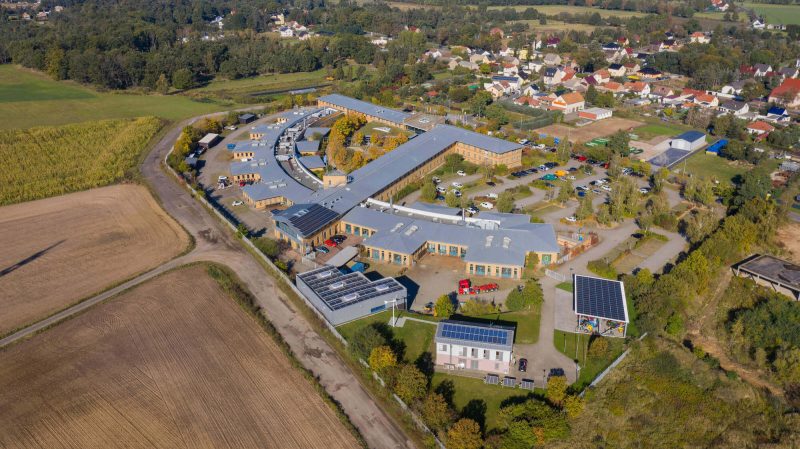 Kompetenzzentrum für Energiespeicherung und Energiesystemmanagement Luftaufnahme